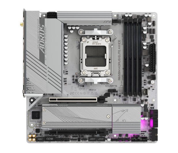Gigabyte B650M AORUS ELITE AX ICE - 1324514 - zdjęcie 3